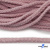 Шнур плетеный d-6 мм круглый, 70% хлопок 30% полиэстер, уп.90+/-1 м, цв.1087-розовый - купить в Элисте. Цена: 588 руб.
