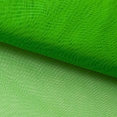 Фатин матовый 16-146, 12 гр/м2, шир.300см, цвет зелёный - купить в Элисте. Цена 112.70 руб.