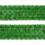 Тесьма с пайетками D4, шир. 35 мм/уп. 25+/-1 м, цвет зелёный - купить в Элисте. Цена: 1 308.30 руб.
