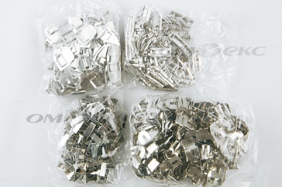 Крючки брючные 4 шипа "Стром" 144 шт. никель - купить в Элисте. Цена: 383.97 руб.