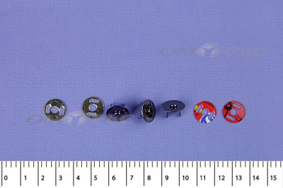 Кнопки магнитные МКМ-02, диам. 18 мм, чёрный никель - купить в Элисте. Цена: 14.49 руб.