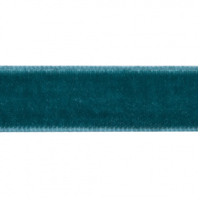 Лента бархатная нейлон, шир.12 мм, (упак. 45,7м), цв.65-изумруд - купить в Элисте. Цена: 392 руб.