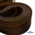 Регилиновая лента, шир.80мм, (уп.25 ярд), цв.- коричневый - купить в Элисте. Цена: 648.89 руб.