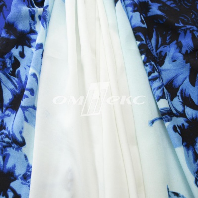 Плательная ткань "Фламенко" 19.1, 80 гр/м2, шир.150 см, принт растительный - купить в Элисте. Цена 241.49 руб.