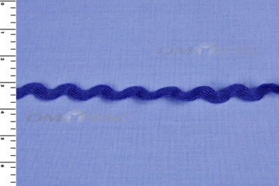 Тесьма плетеная "Вьюнчик"/синий - купить в Элисте. Цена: 40.72 руб.