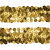 Тесьма с пайетками D16, шир. 30 мм/уп. 25+/-1 м, цвет золото - купить в Элисте. Цена: 1 087.39 руб.