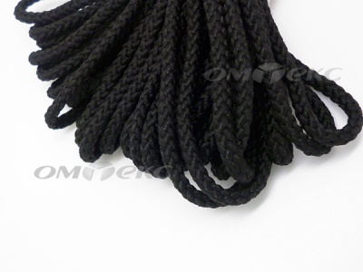 Шнур В-035 4 мм круп.плетение 100 м черный - купить в Элисте. Цена: 156.40 руб.