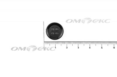 51400/15 мм (4 пр) черные пуговицы - купить в Элисте. Цена: 0.67 руб.