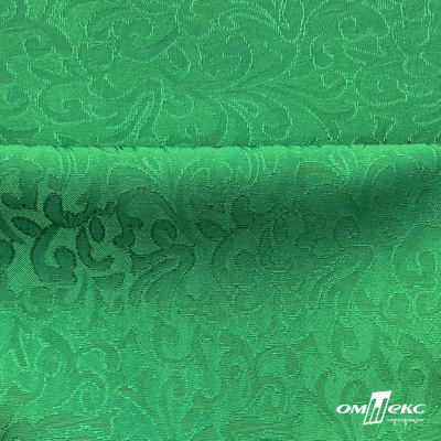 Ткань жаккард королевский, 100% полиэстр 180 г/м 2, шир.150 см, цв-зеленый - купить в Элисте. Цена 293.39 руб.