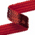 Тесьма с пайетками 3, шир. 20 мм/уп. 25+/-1 м, цвет красный - купить в Элисте. Цена: 778.19 руб.
