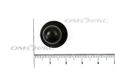 Пуговица поварская "Пукля", 10 мм, цвет чёрный - купить в Элисте. Цена: 2.03 руб.