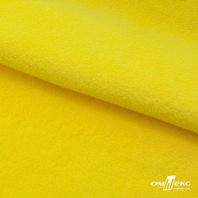 Флис DTY 14-0760, 240 г/м2, шир. 150 см, цвет яркий желтый - купить в Элисте. Цена 640.46 руб.