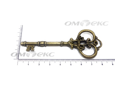 Декоративный элемент для творчества из металла "Ключ"8,5 см  - купить в Элисте. Цена: 26.93 руб.