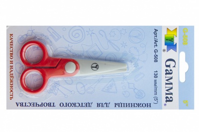 Ножницы G-508 детские 130 мм - купить в Элисте. Цена: 118.32 руб.