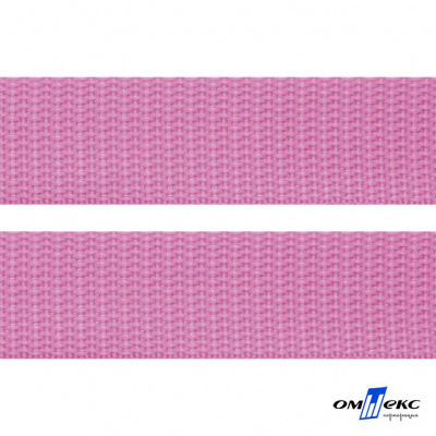 Розовый- цв.513-Текстильная лента-стропа 550 гр/м2 ,100% пэ шир.30 мм (боб.50+/-1 м) - купить в Элисте. Цена: 475.36 руб.
