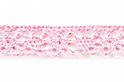 Тесьма кружевная 0621-1607, шир. 15 мм/уп. 20+/-1 м, цвет 096-розовый - купить в Элисте. Цена: 302.42 руб.