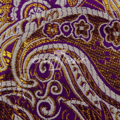 Ткань костюмная жаккард №9, 140 гр/м2, шир.150см, цвет фиолет - купить в Элисте. Цена 387.20 руб.