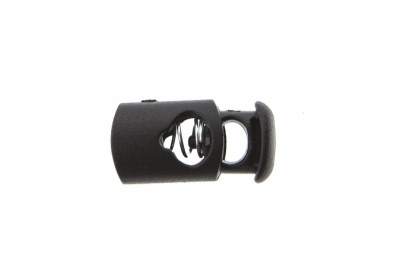 8021 Фиксатор пластиковый "Цилиндр", 20х10 мм, цвет чёрный - купить в Элисте. Цена: 1.31 руб.