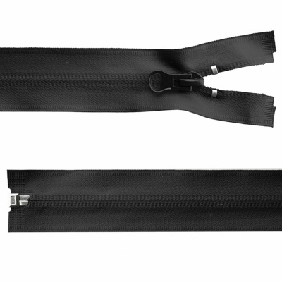 Молния водонепроницаемая PVC Т-7, 100 см, разъемная, цвет чёрный - купить в Элисте. Цена: 61.89 руб.