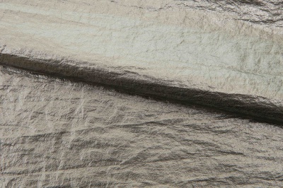 Текстильный материал "Диско"#1805 с покрытием РЕТ, 40гр/м2, 100% полиэстер, цв.6-тем.серебро - купить в Элисте. Цена 412.36 руб.
