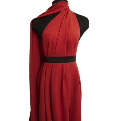 Ткань костюмная габардин "Меланж" 6121А, 172 гр/м2, шир.150см, цвет терракот - купить в Элисте. Цена 299.21 руб.