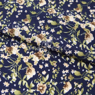 Плательная ткань "Фламенко" 1.1, 80 гр/м2, шир.150 см, принт растительный - купить в Элисте. Цена 241.49 руб.