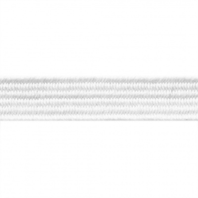Резиновые нити с текстильным покрытием, шир. 6 мм (182 м/уп), цв.-белый - купить в Элисте. Цена: 705.59 руб.