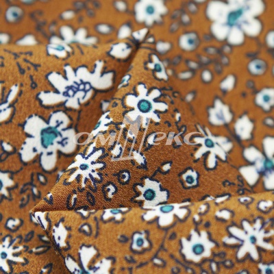 Плательная ткань "Фламенко" 11.1, 80 гр/м2, шир.150 см, принт растительный - купить в Элисте. Цена 239.03 руб.