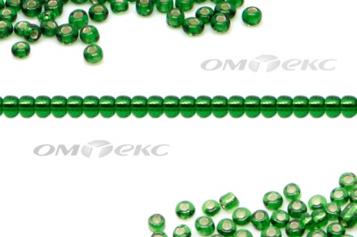 Бисер (SL) 11/0 ( упак.100 гр) цв.27В - зелёный - купить в Элисте. Цена: 53.34 руб.