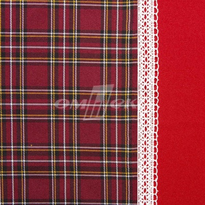 Ткань костюмная клетка 24379 2012, 230 гр/м2, шир.150см, цвет бордовый/бел/жел - купить в Элисте. Цена 539.74 руб.