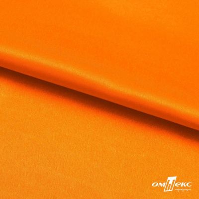 Поли креп-сатин 15-1263, 125 (+/-5) гр/м2, шир.150см, цвет оранжевый - купить в Элисте. Цена 155.57 руб.