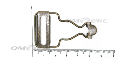 Застежки для комбинезонов металлическая 32 мм Никель (20ШТ)  - купить в Элисте. Цена: 3.18 руб.
