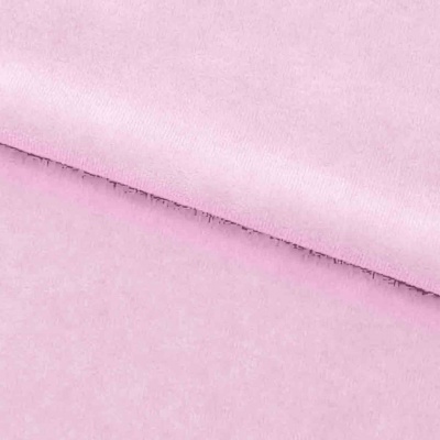 Велюр JS LIGHT 1, 220 гр/м2, шир.150 см, (3,3 м/кг), цвет бл.розовый - купить в Элисте. Цена 1 055.34 руб.