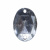 Стразы пришивные акриловые арт.#39/10 - "Кристал", 10х14 мм - купить в Элисте. Цена: 0.69 руб.