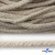 Шнур плетеный d-6 мм круглый, 70% хлопок 30% полиэстер, уп.90+/-1 м, цв.1077-лён - купить в Элисте. Цена: 588 руб.
