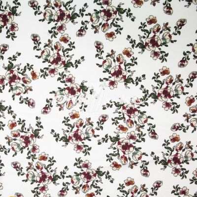 Плательная ткань "Фламенко" 23.1, 80 гр/м2, шир.150 см, принт растительный - купить в Элисте. Цена 264.56 руб.