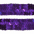Тесьма с пайетками 12, шир. 20 мм/уп. 25+/-1 м, цвет фиолет - купить в Элисте. Цена: 778.19 руб.