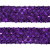 Тесьма с пайетками 12, шир. 35 мм/уп. 25+/-1 м, цвет фиолет - купить в Элисте. Цена: 1 308.30 руб.