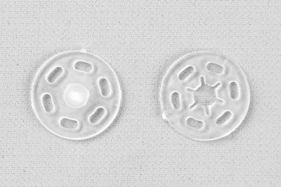 Кнопки пришивные пластиковые 15 мм, блистер 24шт, цв.-прозрачные - купить в Элисте. Цена: 68.79 руб.