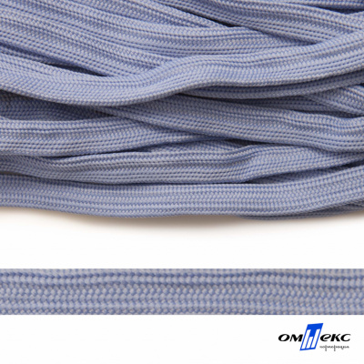 Шнур плетеный (плоский) d-12 мм, (уп.90+/-1м), 100% полиэстер, цв.259 - голубой - купить в Элисте. Цена: 8.62 руб.