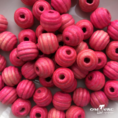 0309-Бусины деревянные "ОмТекс", 16 мм, упак.50+/-3шт, цв.023-розовый - купить в Элисте. Цена: 62.22 руб.