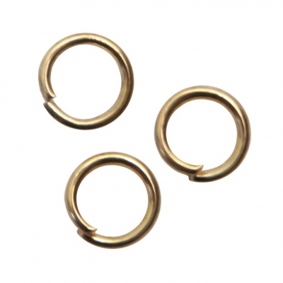 Кольцо  соединительное для бижутерии 5 мм, цв.-золото - купить в Элисте. Цена: 0.44 руб.