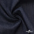 Ткань костюмная "Джинс" с начесом, 320 г/м2, 80% хлопок 20%полиэстер, шир. 160 см, т.синий - купить в Элисте. Цена 492.24 руб.