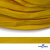 Шнур плетеный (плоский) d-12 мм, (уп.90+/-1м), 100% полиэстер, цв.269 - жёлтый - купить в Элисте. Цена: 8.62 руб.
