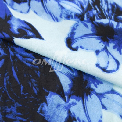 Плательная ткань "Фламенко" 19.1, 80 гр/м2, шир.150 см, принт растительный - купить в Элисте. Цена 243.96 руб.