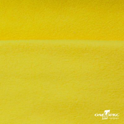 Флис DTY 14-0760, 240 г/м2, шир. 150 см, цвет яркий желтый - купить в Элисте. Цена 640.46 руб.