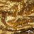 Трикотажное полотно, Сетка с пайетками,188 гр/м2, шир.140 см, цв.-тем.золото (#51) - купить в Элисте. Цена 505.15 руб.