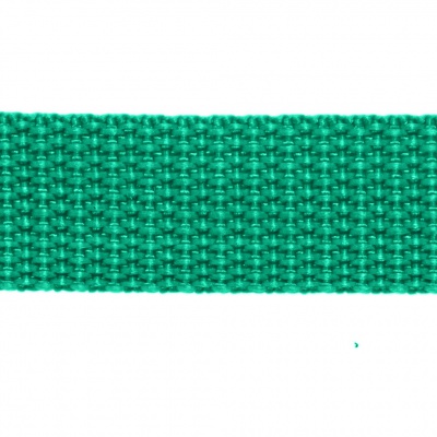 Стропа текстильная, шир. 25 мм (в нам. 50+/-1 ярд), цвет яр.зелёный - купить в Элисте. Цена: 397.52 руб.