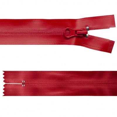 Молния водонепроницаемая PVC Т-7, 20 см, неразъемная, цвет (820)-красный - купить в Элисте. Цена: 21.56 руб.