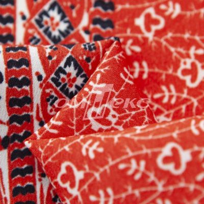 Плательная ткань "Фламенко" 24.1, 80 гр/м2, шир.150 см, принт этнический - купить в Элисте. Цена 241.49 руб.